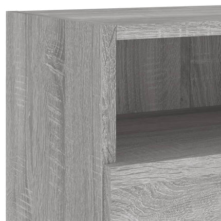 tv-borde 2 stk. til væg 80x30x30 cm konstrueret træ grå sonoma