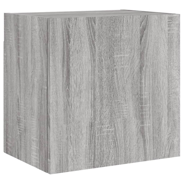 væghængt tv-bord 40,5x30x40 cm konstrueret træ grå sonoma-eg