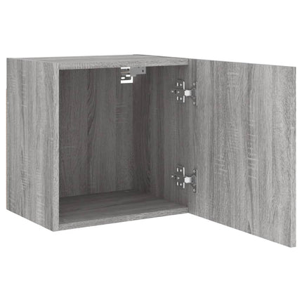 væghængt tv-bord 40,5x30x40 cm konstrueret træ grå sonoma-eg