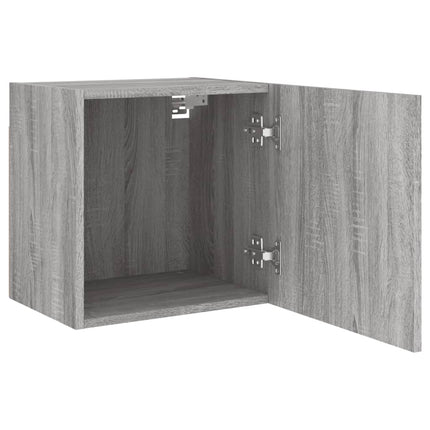 tv-bord til væg 2 stk. 40,5x30x40 cm konstrueret træ grå sonoma