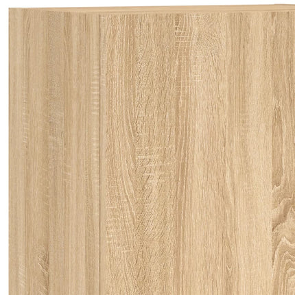væghængt tv-bord 40,5x30x102 cm konstrueret træ sonoma-eg