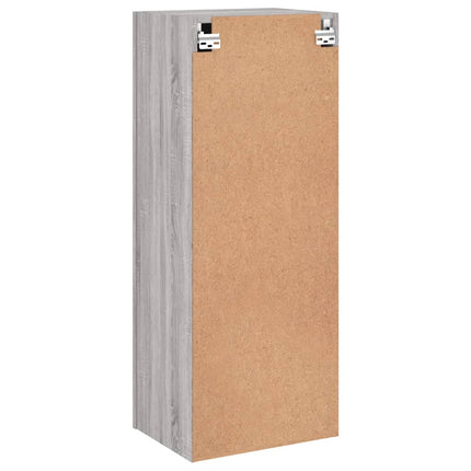 væghængt tv-bord 40,5x30x102 cm konstrueret træ grå sonoma-eg