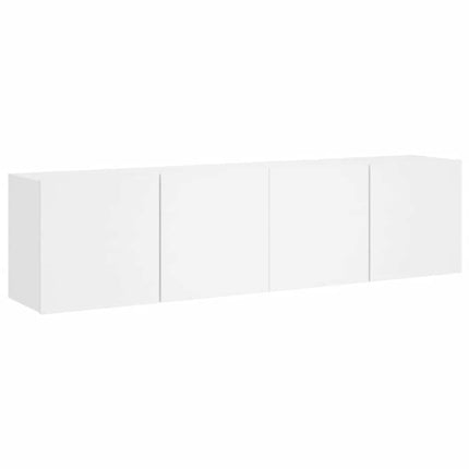 væghængte tv-borde 2 stk. 80x30x41 cm hvid