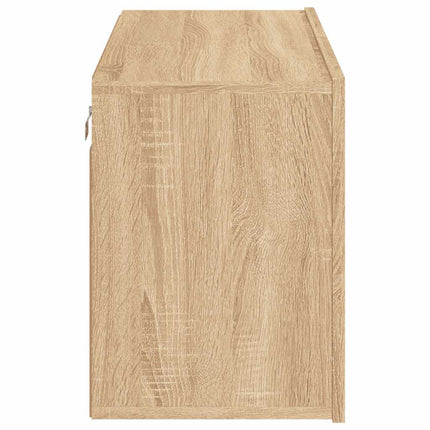 væghængt tv-bord 80x30x41 cm sonoma-eg