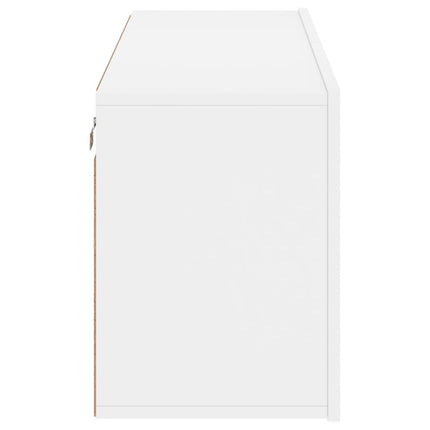 væghængt tv-bord 100x30x41 cm hvid