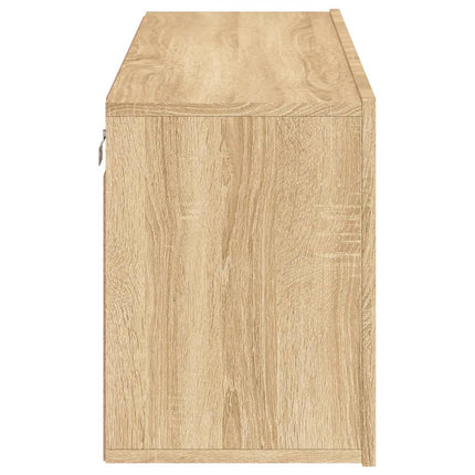væghængt tv-bord 100x30x41 cm sonoma-eg
