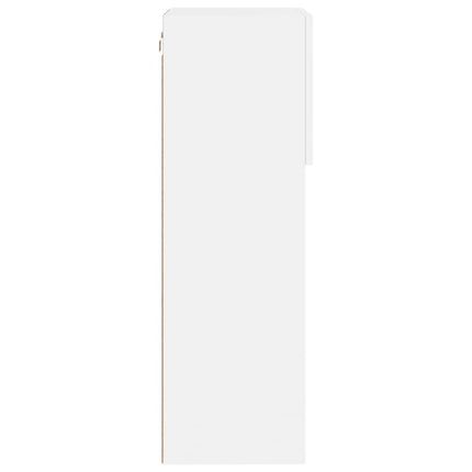 tv-borde med LED-lys 2 stk. 40,5x30x90 cm hvid