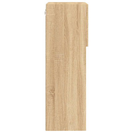 tv-bord med LED-lys 40,5x30x60 cm sonoma-eg