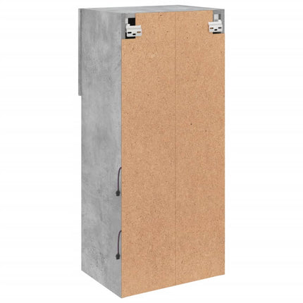 tv-borde med LED-lys 2 stk. 40,5x30x90 cm betongrå
