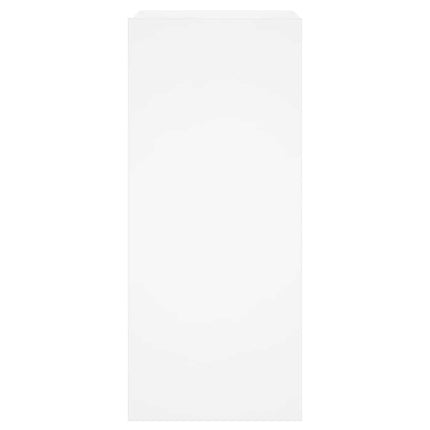 væghængt tv-bord med LED-lys 30,5x35x70 hvid