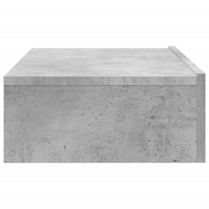 tv-bord med LED-lys 60x35x15,5 cm betongrå