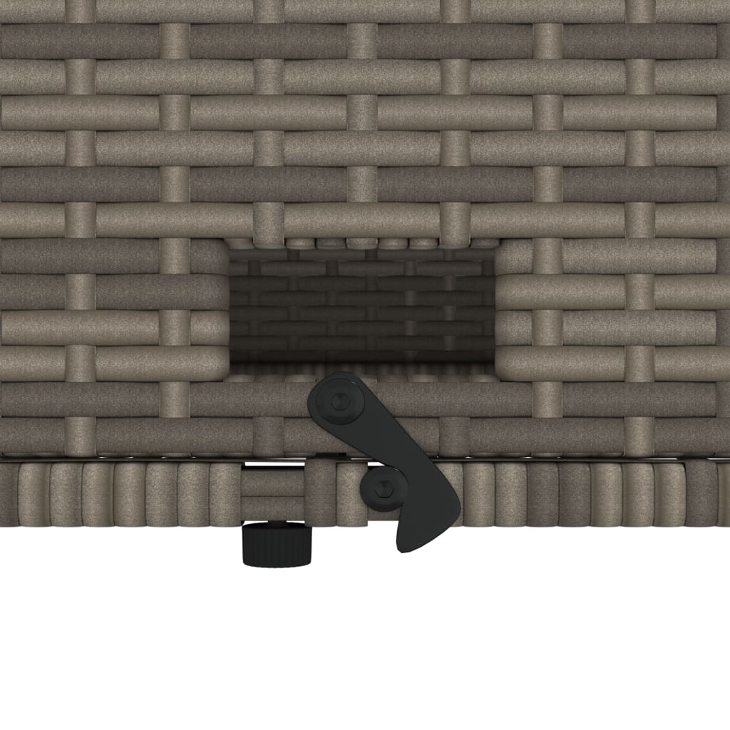 2-personers havesofa med hynder polyrattan grå