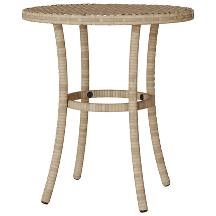 bistrosæt til haven 3 dele med hynder polyrattan blandet beige