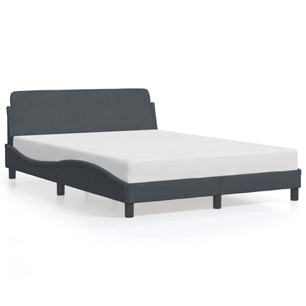 sengeramme Dover 137x190 cm velour mørkegrå