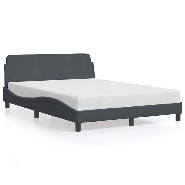 sengeramme Dover 137x190 cm velour mørkegrå