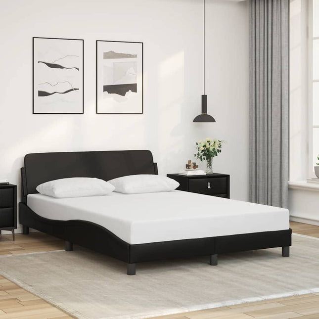 sengeramme Dover 137x190 cm kunstlæder sort