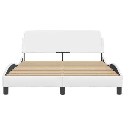 sengeramme Dover 137x190 cm kunstlæder hvid