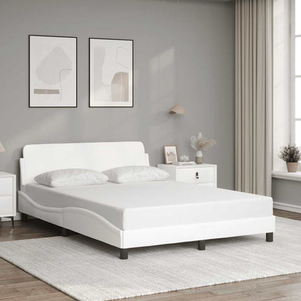 sengeramme Dover 137x190 cm kunstlæder hvid