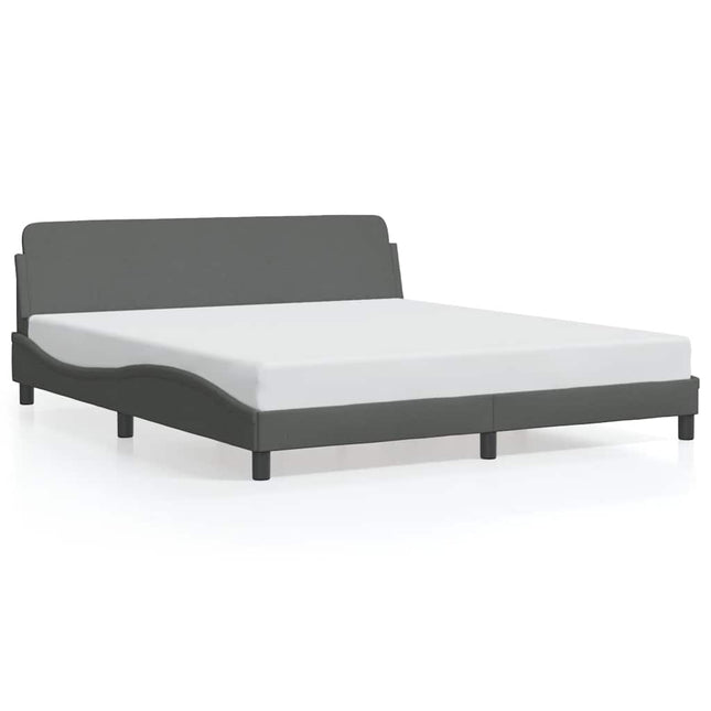 sengeramme Dover 152x203 cm stof mørkegrå