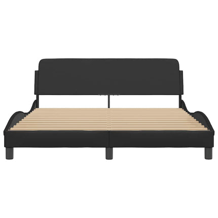 sengeramme Dover 152x203 cm kunstlæder sort