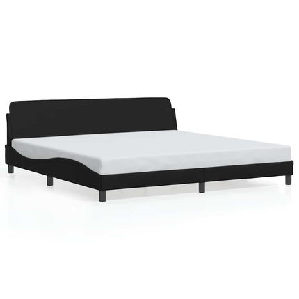 sengeramme Dover 193x203 cm velour sort