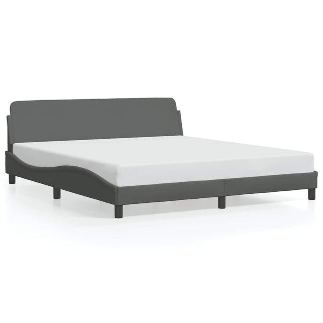 sengeramme Dover 183x213 cm stof mørkegrå