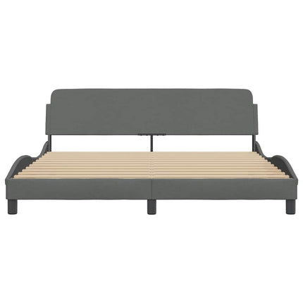 sengeramme Dover 183x213 cm stof mørkegrå