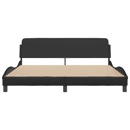 sengeramme Dover 152x203 cm kunstlæder sort