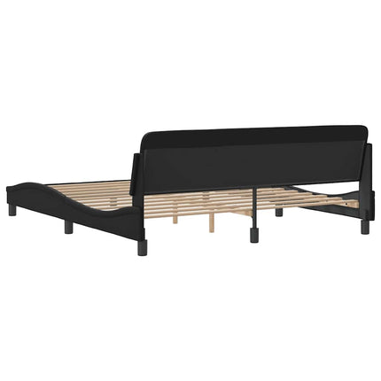 sengeramme Dover 152x203 cm kunstlæder sort