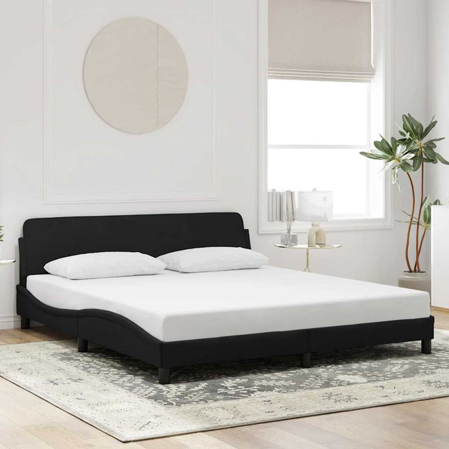 sengeramme Dover 152x203 cm kunstlæder sort