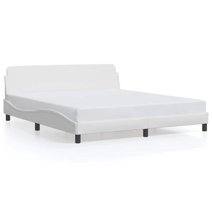 sengeramme Dover 152x203 cm kunstlæder hvid