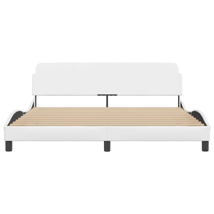 sengeramme Dover 152x203 cm kunstlæder hvid