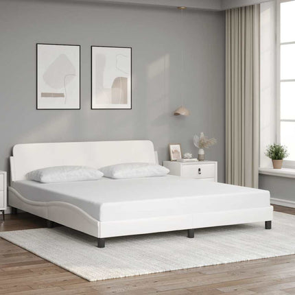 sengeramme Dover 152x203 cm kunstlæder hvid
