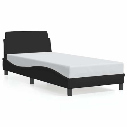 sengestel Dover sort 90x190 cm stof