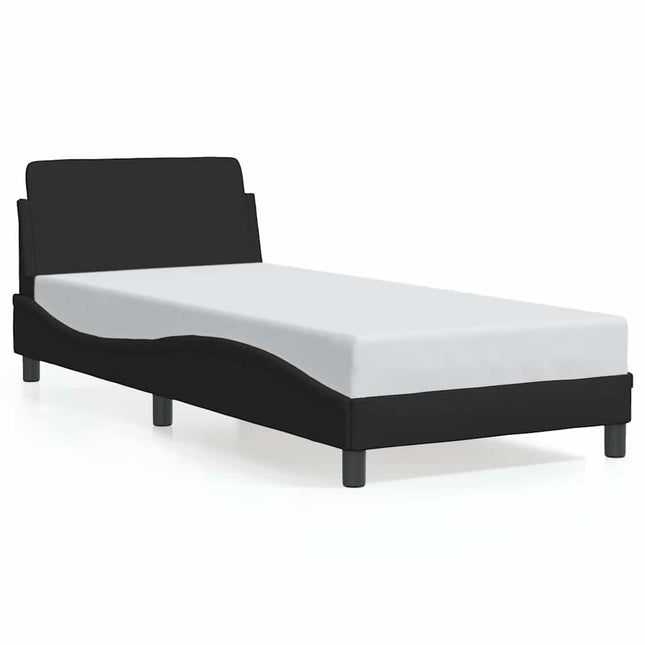 sengestel Dover sort 90x190 cm stof