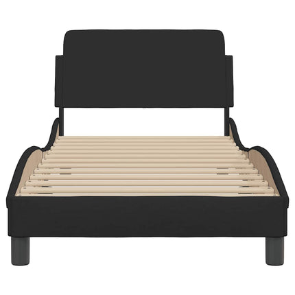 sengestel Dover sort 90x190 cm stof