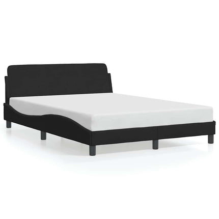 sengestel Dover sort 135x190 cm fløjl