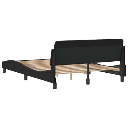 sengestel Dover sort 135x190 cm fløjl