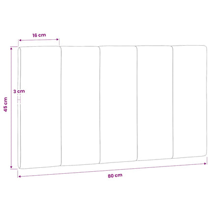 gavlpude Hanko 80 cm velour blå
