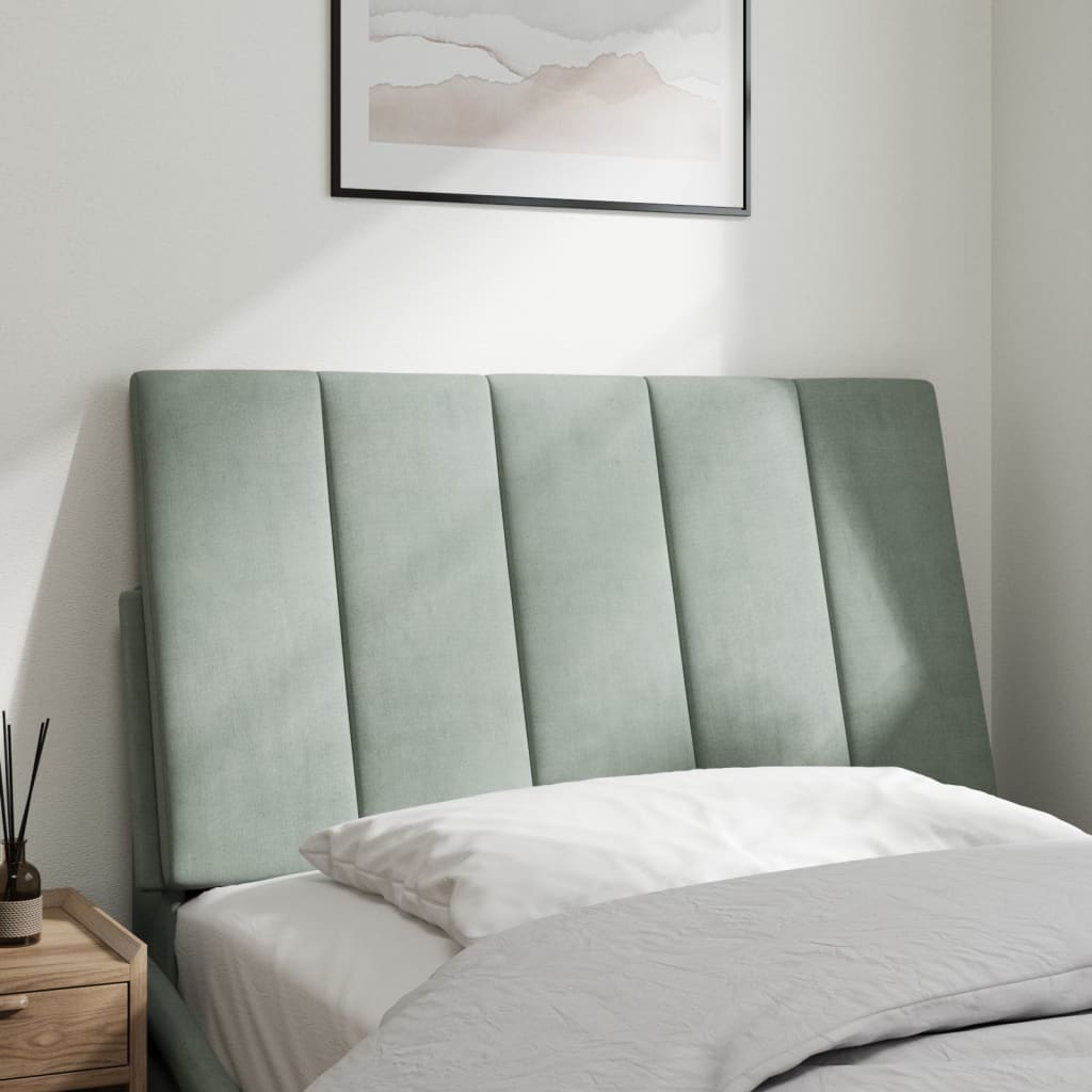 gavlpude Hanko 90 cm velour lysegrå