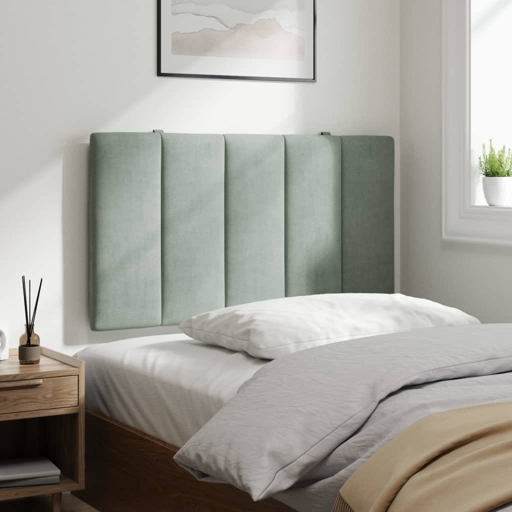 gavlpude Hanko 90 cm velour lysegrå