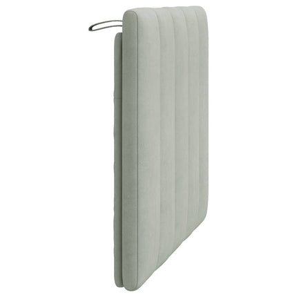 gavlpude Hanko 90 cm velour lysegrå