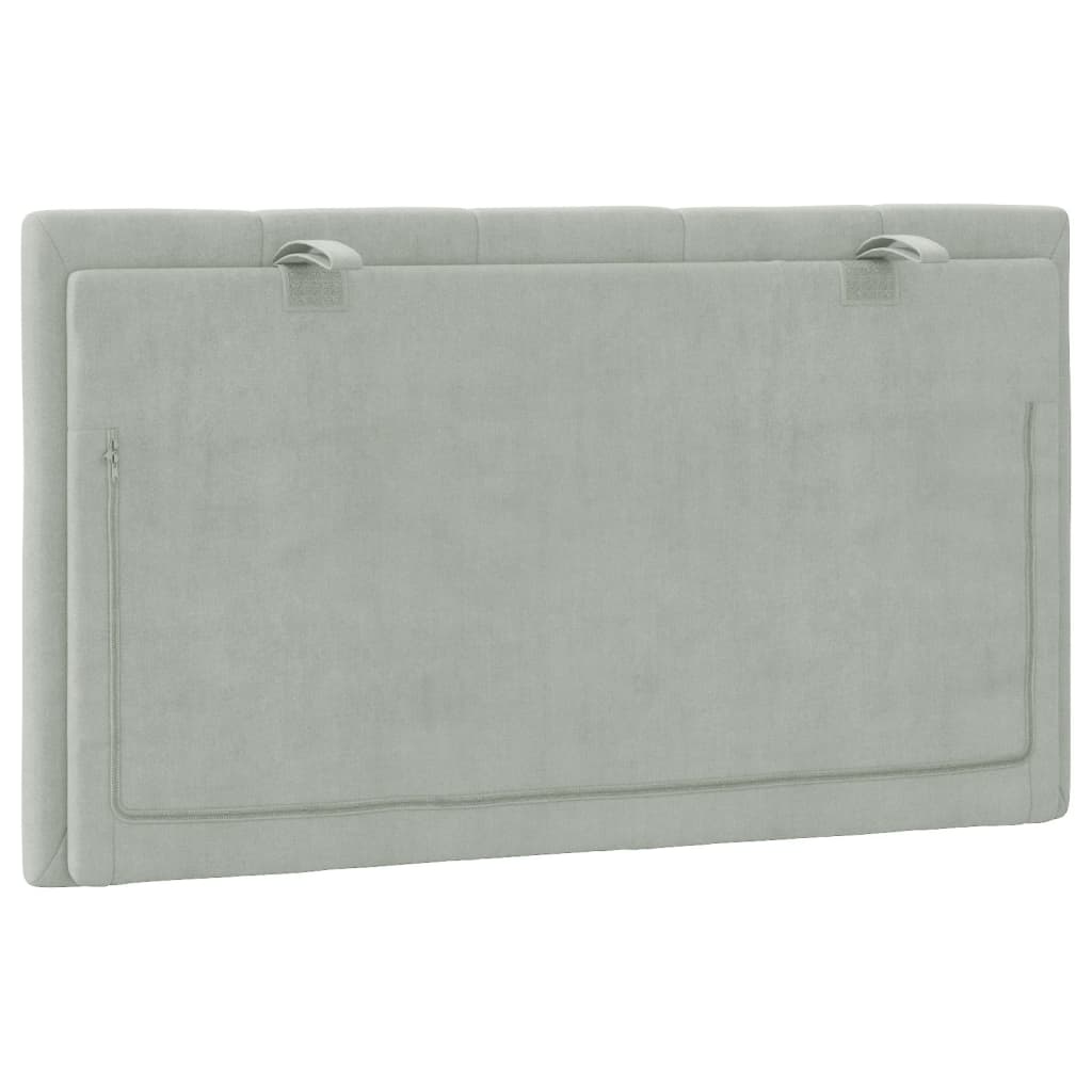gavlpude Hanko 90 cm velour lysegrå