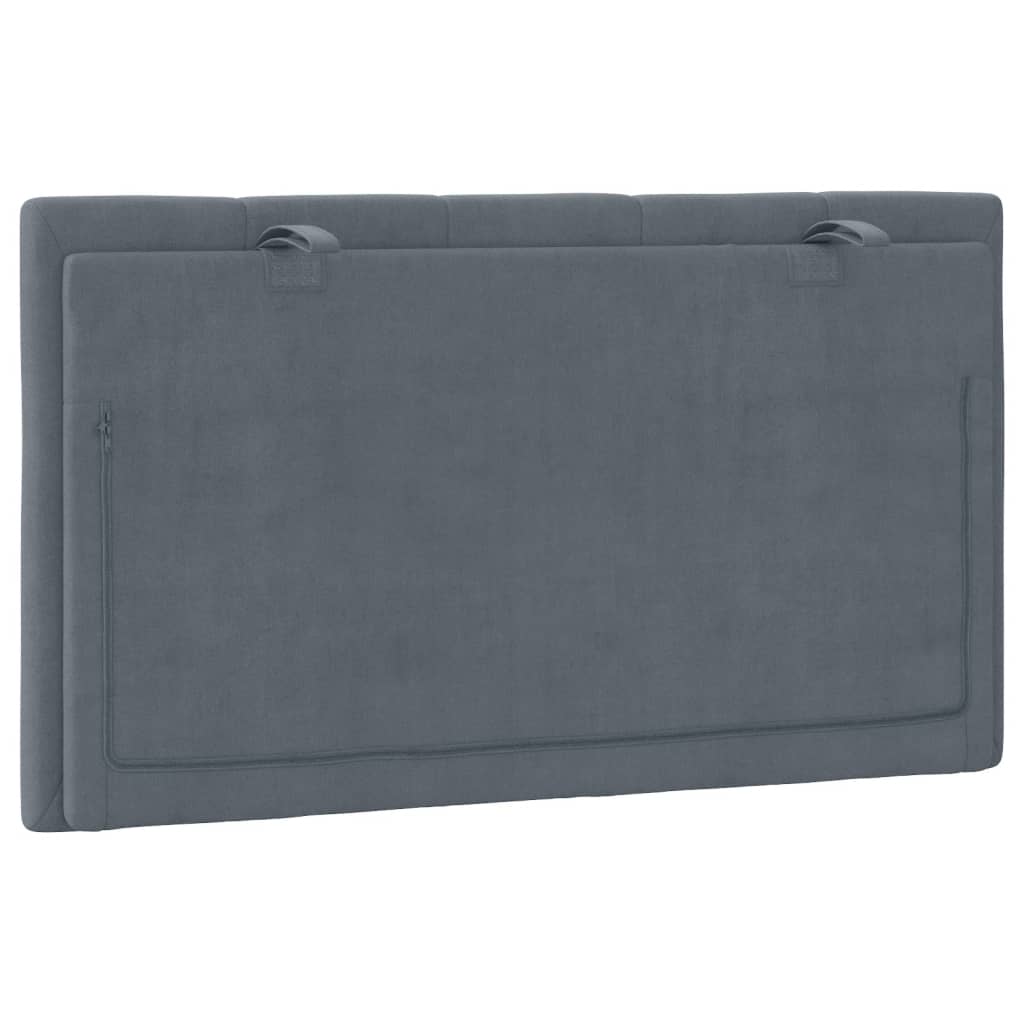 gavlpude Hanko 90 cm velour mørkegrå