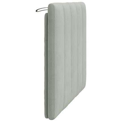 gavlpude Hanko 100 cm velour lysegrå
