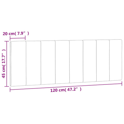 gavlpude Hanko 120 cm velour lysegrå