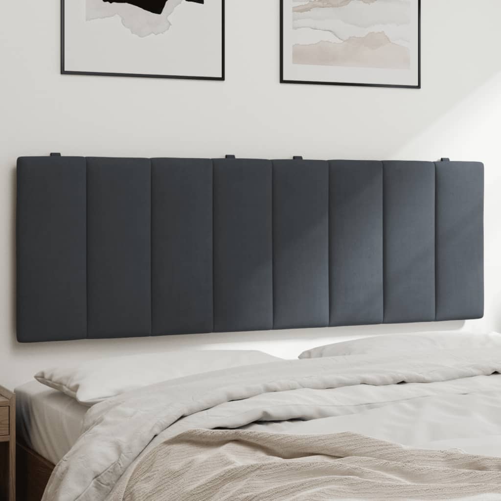 gavlpude Hanko 120 cm velour mørkegrå billede