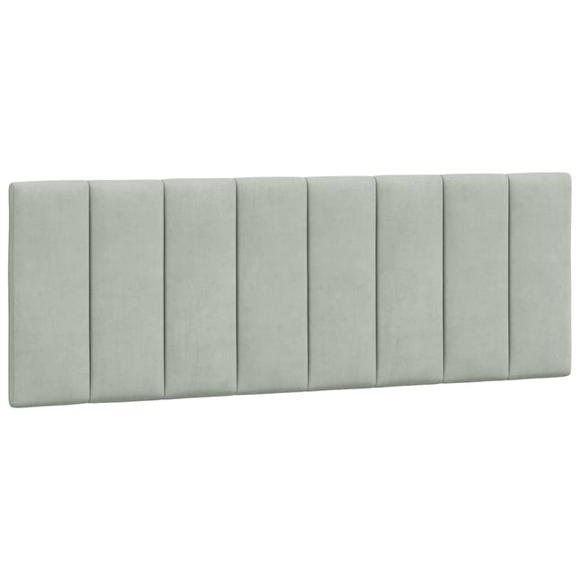 gavlpude Hanko 140 cm velour lysegrå
