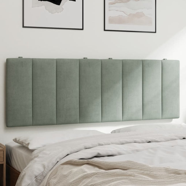 gavlpude Hanko 140 cm velour lysegrå