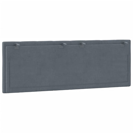 gavlpude Hanko 140 cm velour mørkegrå